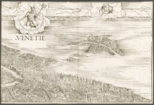 Widok Wenecji [górny blok centralny], 1500. autorstwa Jacopo de Barbari