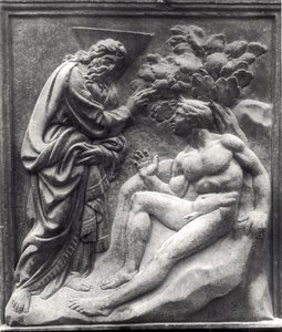 Stworzenie Adama, panel z Porta Magna, ok.1430 (marmur)