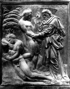 Stworzenie Ewy, panel z Porta Magna, ok.1430 (marmur)