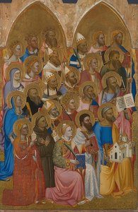 Adoring Saints (skrzydło ołtarza San Pier Maggiore). 1370-71