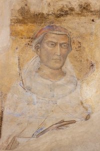 „Portret świętego (św. Yves Hélory?) (fresk) autorstwa Jacopo di Cione