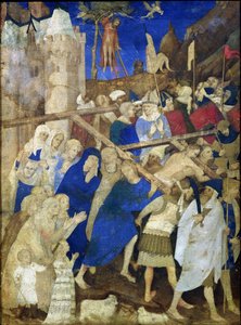 Chrystus niosący krzyż, z Grandes Heures de Duc de Berry, 1409