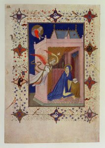 MS 11060-11061 Godziny Notre Dame: Jutrznia, Zwiastowanie, z „Tres Riches Heures du Duc de Berry”
