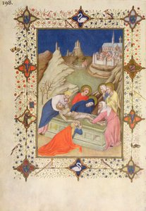 MS 66060-66061 Godziny krzyża: Kompleta, złożenie do grobu autorstwa Jacquemart de Hesdin