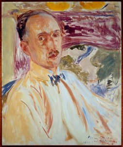Studium do portretu Francois Mauriac (1885-1970), francuskiego pisarza. Obraz Jacques Emile (Jacques-Emile) Blanche (1861-1942) autorstwa Jacques Emile Blanche