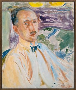 Studium do portretu François Mauriac (1885-1970), francuskiego pisarza, Obraz Jacques Émile Blanche (1861-1942) wykonany w 1923 roku. Fotografia, KIM Youngtae, Rouen, Muzeum Sztuk Pięknych w Rouen. autorstwa Jacques Emile Blanche