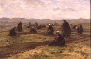 Siatki reperujące (olej na panelu) autorstwa Jacques Abraham Zon