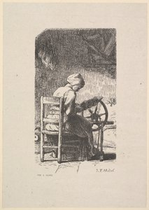 Prządka, 1853.
