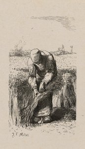 Kobieta ciągnąca len autorstwa Jacques Adrien Lavieille