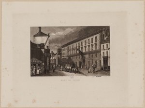 Góra Pobożności, przed 1864 (akwatinta) autorstwa Jacques Alphonse (after) Testard