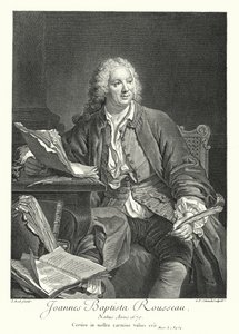 Jean-Baptiste Rousseau, francuski poeta i dramaturg (grafika) autorstwa Jacques Andre Joseph Camelot (after) Aved