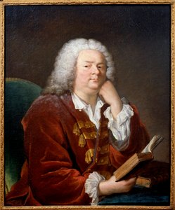 Portret Jeana Baptiste (Jean-Baptiste) Rousseau (1670-1741) poeta liryczny Obraz Jacques Andre Joseph Ave, dit le Camelot lub Avet le Batave (1702-1766) XVIII w. Ndz. 0,91x0,79 m - Portret Jeana Baptiste (Jean-Baptiste) Rousseau (1670-1741), lir
