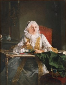 Portret Madame Crozat autorstwa Jacques Andre Joseph Camelot Aved
