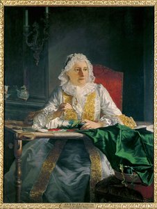 Portret pani Antoine Crozat ... (obraz na płótnie) autorstwa Jacques Andre Joseph Camelot Aved