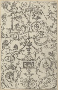 Panel groteskowy, 1550. autorstwa Jacques Androuet Du Cerceau