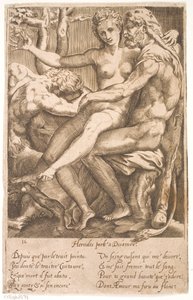 Herkules i Deianire autorstwa Jacques Androuet Ducerceau d.Æ.