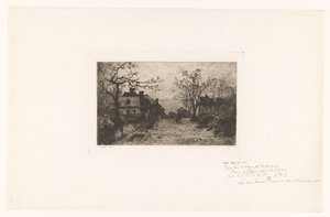 Wiejska ulica z postaciami autorstwa Jacques Barthélemy Appian (Adolphe)