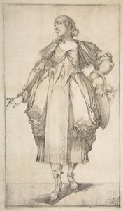 Ogrodniczka z koszem na ramieniu z serii Hortulanae, 1612-16.
