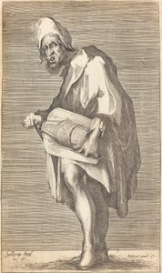 Ślepy gracz liry korbowej. autorstwa Jacques Bellange