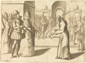 Kapucio dziękujący królowi Bawarii autorstwa Jacques Callot
