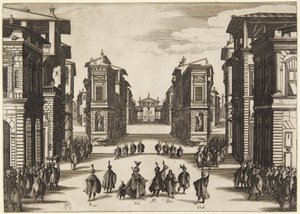 Akt 4, z serii Soliman autorstwa Jacques Callot