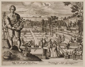 Kwiecień, z cyklu „Miesiące” autorstwa Jacques Callot