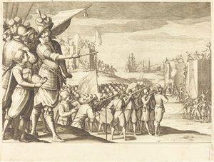 Atak na dwie fortece autorstwa Jacques Callot