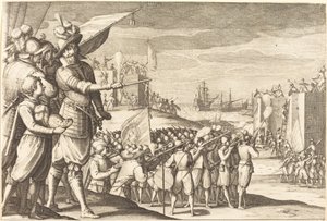 Atak na dwie fortece autorstwa Jacques Callot