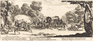 Atak na trenera autorstwa Jacques Callot