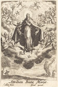 Atrybuty Dziewicy w 1630 r. lub później. autorstwa Jacques Callot