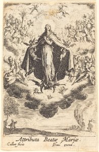 Atrybuty Dziewicy w 1630 r. lub później. autorstwa Jacques Callot
