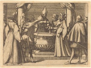 Chrzest Księcia Hiszpanii autorstwa Jacques Callot