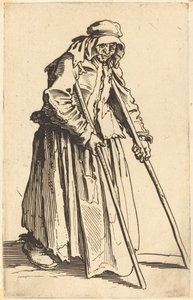 Żebraczka z kulami autorstwa Jacques Callot