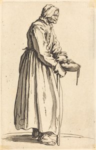 Żebraczka z Pan autorstwa Jacques Callot