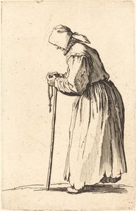 Żebraczka z różańcem autorstwa Jacques Callot