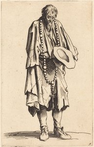 Żebrak z różańcem autorstwa Jacques Callot