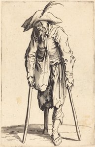 Żebrak z drewnianą nogą autorstwa Jacques Callot