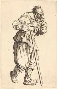 Żebrak z kijem autorstwa Jacques Callot