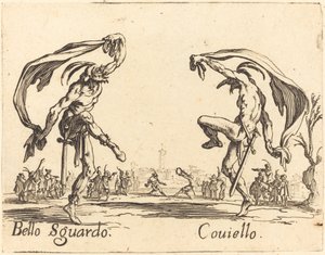 Bello Sguardo i Coviello autorstwa Jacques Callot