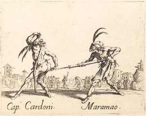 facet. Cardoni i Maramao autorstwa Jacques Callot