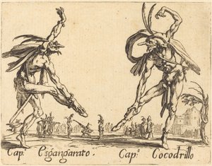 Żaden Sgangherato i Cap. krokodyl autorstwa Jacques Callot