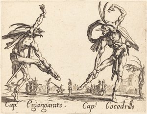 Facet. Esgangarato i Cap. Krokodyl, ok. 1622. autorstwa Jacques Callot