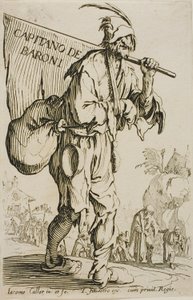 Kapitan baronów, frontyspis do The Beggars autorstwa Jacques Callot