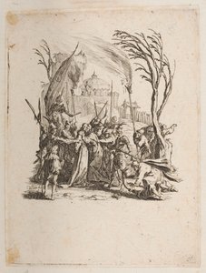 Chrystus wydany Żydom, nie. 4 z 11 z La Petite Passion autorstwa Jacques Callot