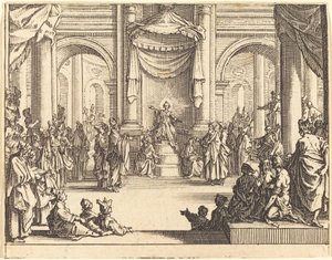 Chrystus spiera się z lekarzami autorstwa Jacques Callot