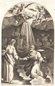 Chrystus chodzący po wodzie [pierwsza płyta] autorstwa Jacques Callot
