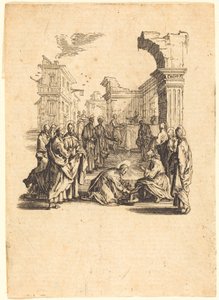 Chrystus obmywa stopy apostołom autorstwa Jacques Callot
