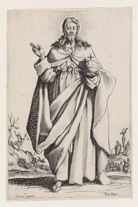 Chrystus z Wielkich Apostołów, 1631 autorstwa Jacques Callot