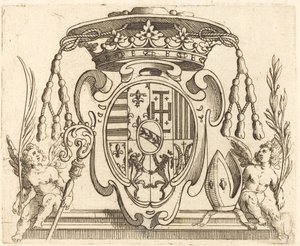 Herb Mikołaja Franciszka Lotaryngii autorstwa Jacques Callot
