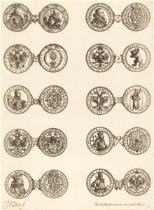 Monety [tablica 9] autorstwa Jacques Callot